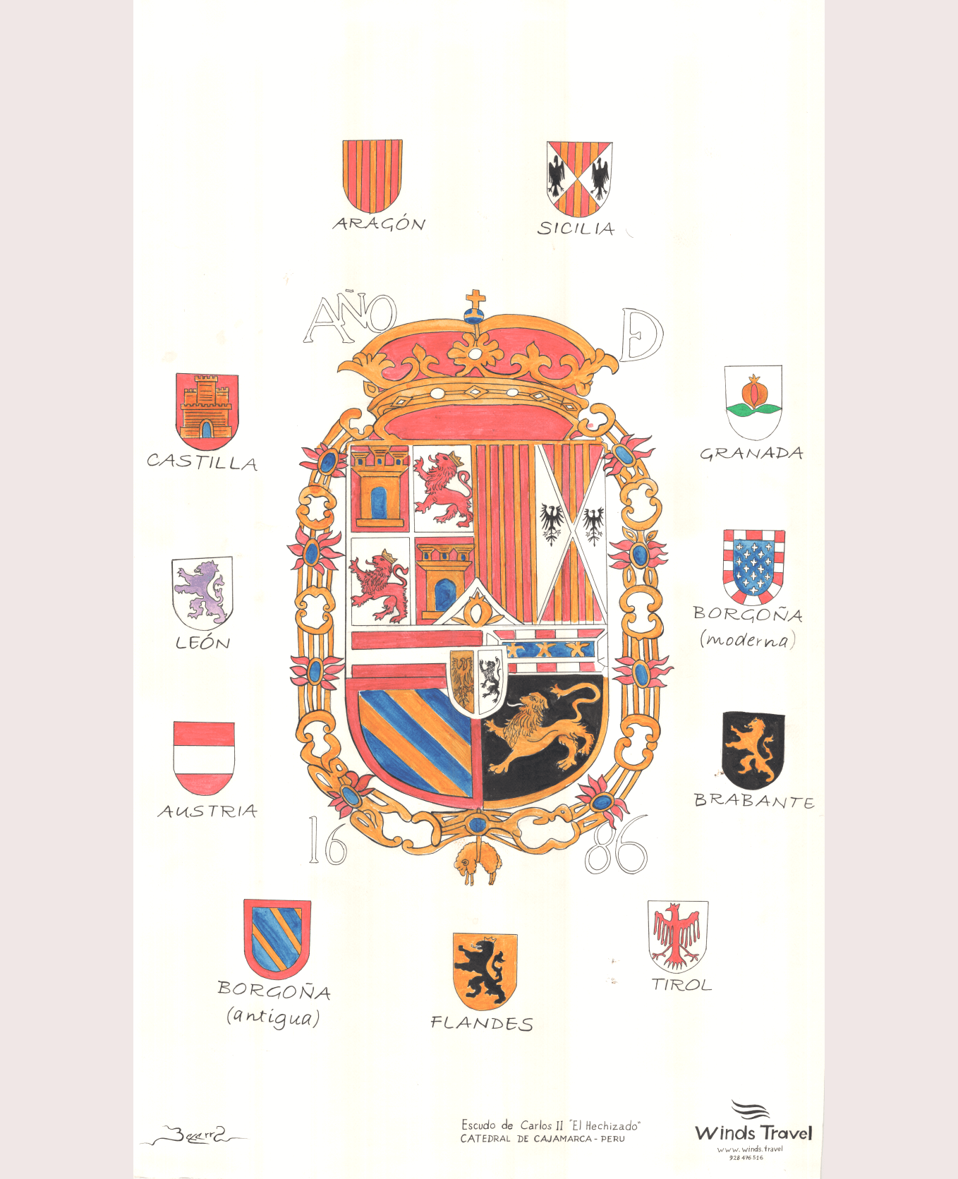 Escudo de Carlos II - El hechizado